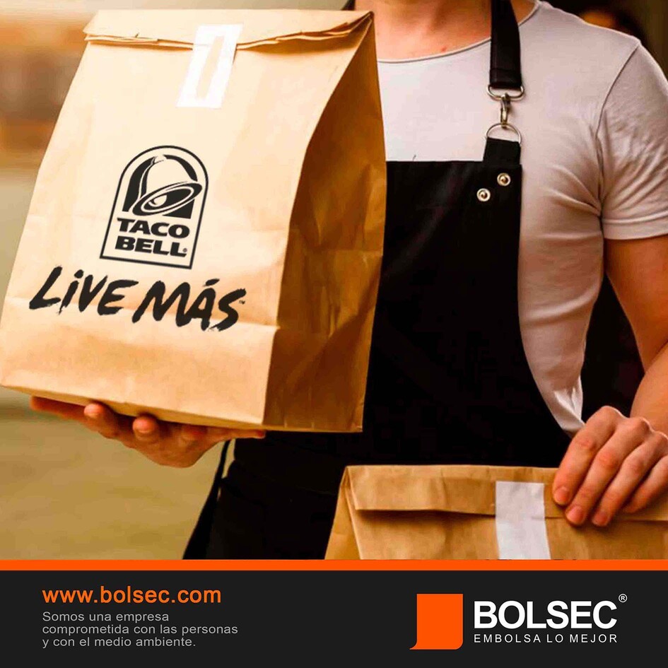bolsa de papel kraft para restaurante