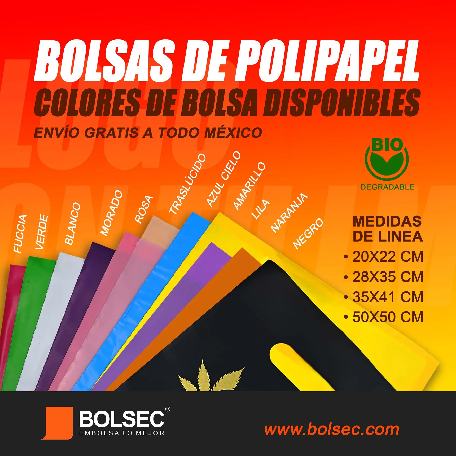 bolsas de plastico impresas personalizadas con logo