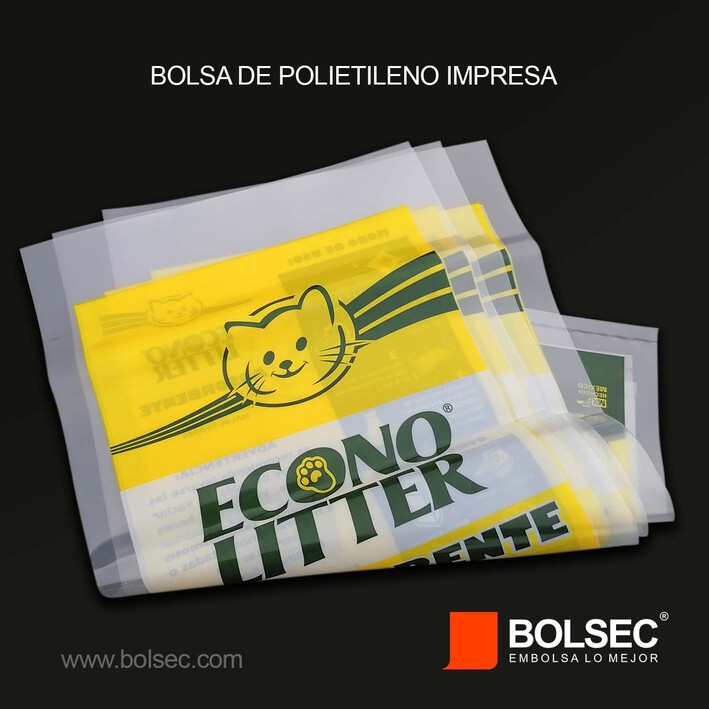 BOLSA DE plastico con impresion en df