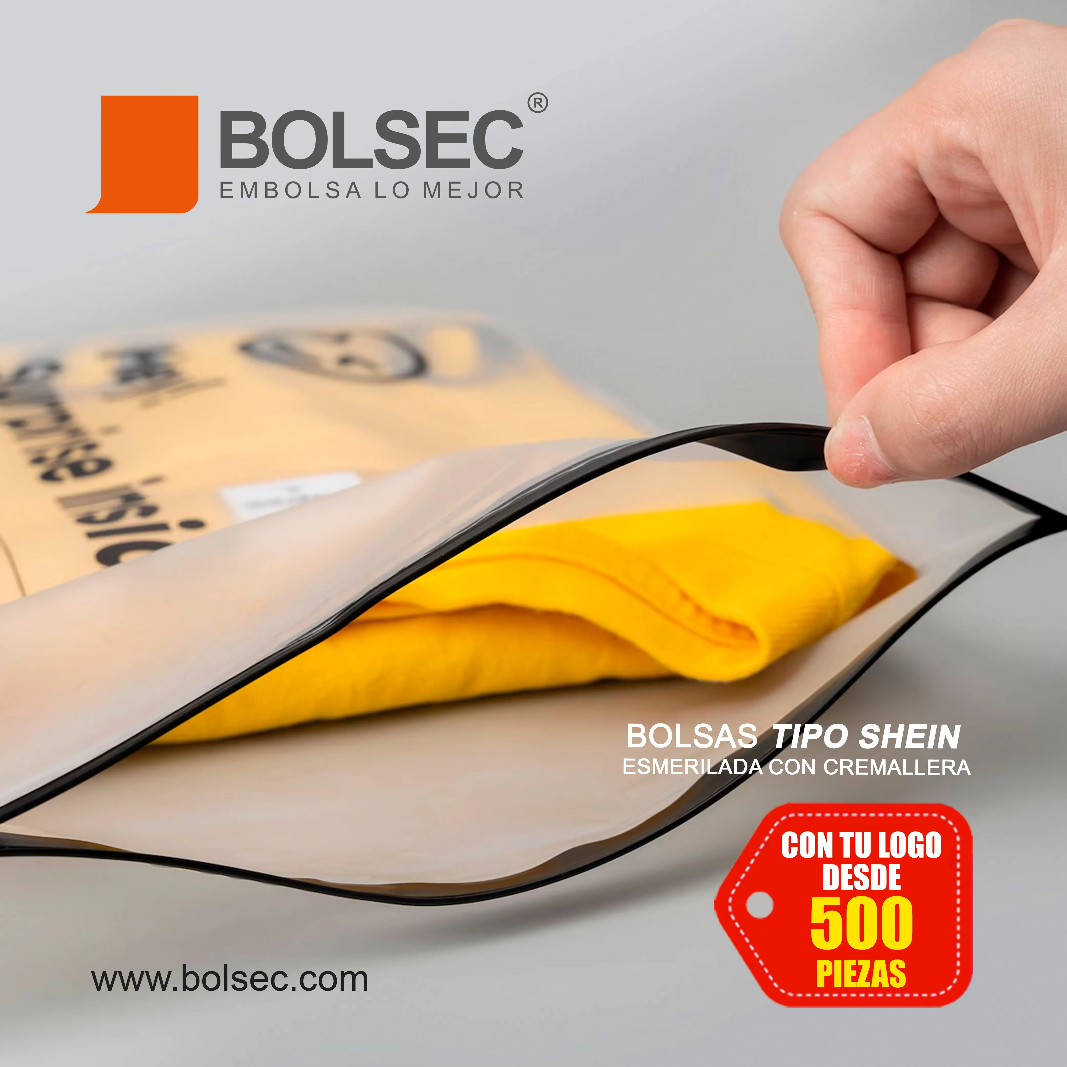 venta de bolsas tipo shein esmeriladas impresas con tu logo en cdmx
