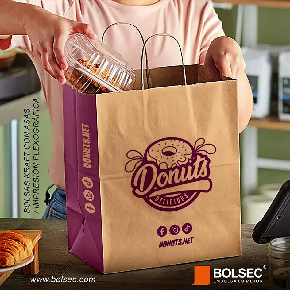 bolsas de papel kraft con logo